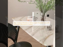 Wysoka odporność chemiczna Białe płytki porcelanowe w pomieszczeniach z niską absorpcją wody w kolorze białym