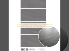 Trwałe beżowe płytki porcelanowe do wnętrz Metoda instalacji zaprawą cienkowarstwową dla łatwego i szybkiego montażu