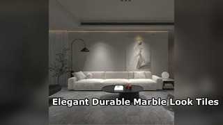 Trwałe porcelanowe płytki kuchenne o wymiarach 1200 x 2700 mm imitujące marmur