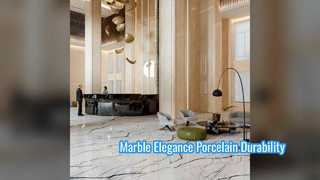 Płytki porcelanowe o wyglądzie marmuru do ścian podłogowych