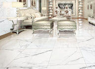 Super biała polerowana porcelana Carrara, ceramiczne marmurowe płytki podłogowe
