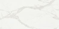 Polerowana podłoga marmur Carrara Duże białe płytki łazienkowe 1800x900 Mm wewnętrzne płytki porcelanowe Płytki podłogowe