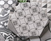 Czarno-biała płytka ceramiczna łazienkowa Hexagon 200x230mm