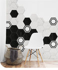 Hexagon Matte Finished Anti Slip 20 * 23cm Ceramiczna płytka łazienkowa