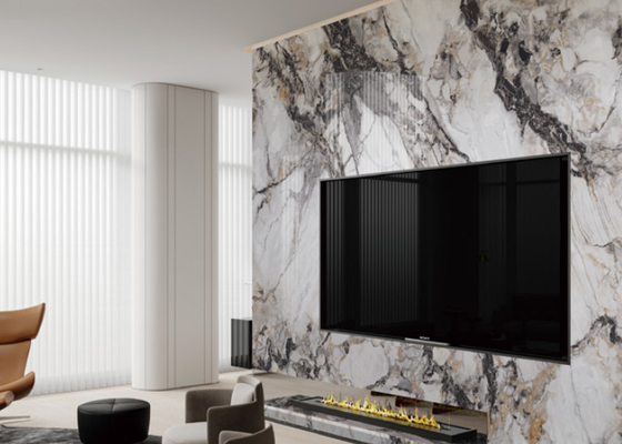Elegantne białe polerowane płytki porcelanowe z odpornością na zadrapania i plamy do salonu
