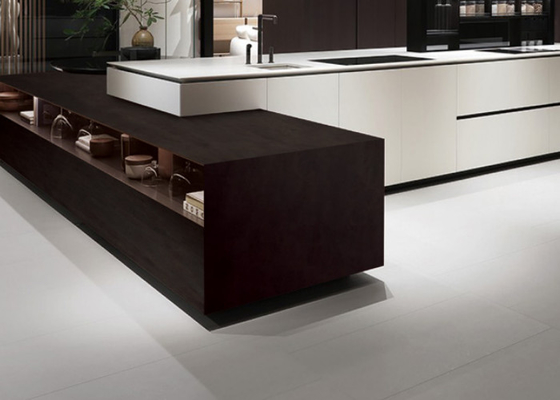 Płytki porcelanowe w pomieszczeniach otwarte na szarość odporne na zadrapania 12 mm odporne na plamy