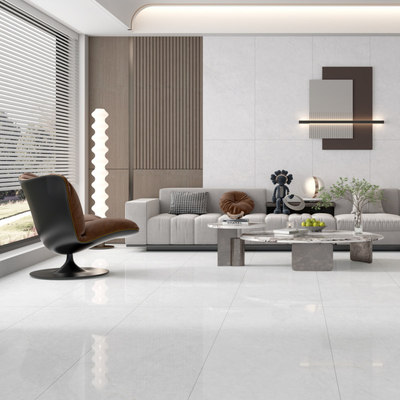Łatwe w utrzymaniu Płyty płytki porcelanowej w kolorze białym dla pomieszczeń o niskiej konserwacji