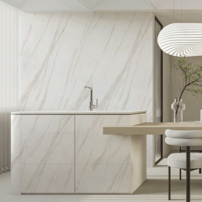 Płytki porcelanowe o wyglądzie marmuru, rektyfikowane, o wysokiej odporności na plamy, z rektyfikowaną krawędzią