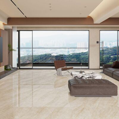 Nowoczesny styl Beige Marble Look Porcelanowa płytka z mniejszą niż 0,2% wchłanianiem i odpornością na mróz dla obszarów o dużym ruchu drogowym