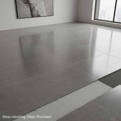 Wear-resisting Sleek Porcelain Flooring Installed with Thin-set Mortar Or Adhesive Method Delivering Performance and Modern Aesthetic Appeal