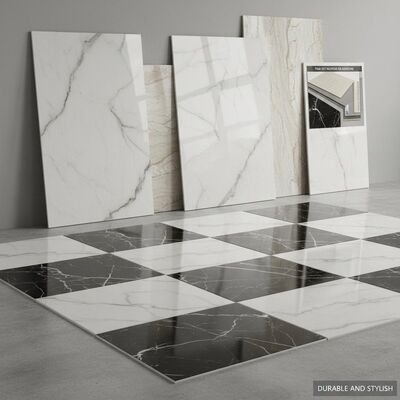 Dekoracja budynku Marmurowy wygląd Płytki porcelanowe Gładka powierzchnia lekko teksturowana Metoda instalacji Cienka konstrukcja Mortel lub klejnot Trwały i stylowy