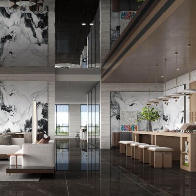 Łatwa w czyszczeniu, trwała płytka porcelanowa o wyglądzie marmuru, kamień porcelanowy na ścianę, łączący trwałość z eleganckim marmurowym wyglądem