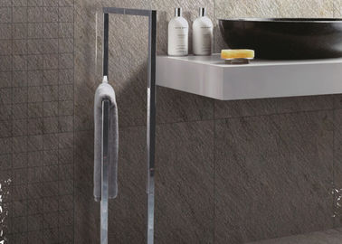 Odporne na zużycie jasnoszare porcelanowe płytki podłogowe 600x600 do podłóg łazienkowych