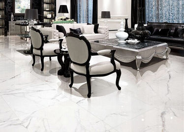 Płytki podłogowe z białej porcelany o wysokim połysku Rozmiar 600x1200 Mm Łatwa konserwacja