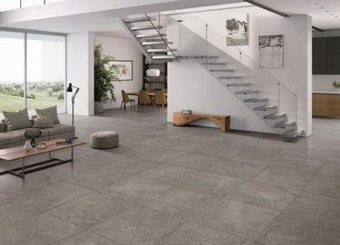 Rustykalne płytki porcelanowe o matowej powierzchni do dekoracji salonu lub toalety