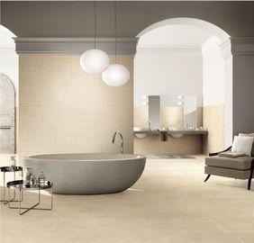 Chiny Matowe wykończenie Nowoczesna płytka porcelanowa do domu 600 * 600 mm Dekoracja płytek podłogowych w kolorze kremowym