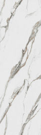 80 * 260 cm Foshan Big Porcelain Calacatta Płyty Białe marmurowe płyty podłogowe Wielkoformatowe marmurowe płytki porcelanowe