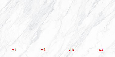 Wielkoformatowe białe płytki podłogowe Olor 36'X72' z piaskowca porcelanowego