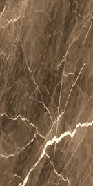 Jakość eksportowa Brązowe płytki podłogowe Płytki ścienne Ceramiczny wygląd marmuru Płytka porcelanowa Glazurowana płytka porcelanowa Ciemna płytka 90 * 180cm