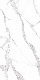 1200x2400mm Rustykalna, polerowana, przeszklona zewnętrzna, biała, wielkoformatowa płytka podłogowa z porcelany