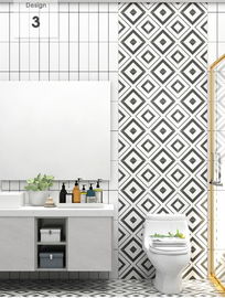 Matowa wykończona łazienka Cienki marmur 12'X12' Nowoczesna płytka porcelanowa